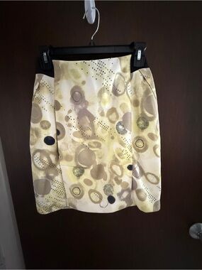 Simply Vera Vera Wang Abstract Print Pull-On Skirt Size S Pockets
